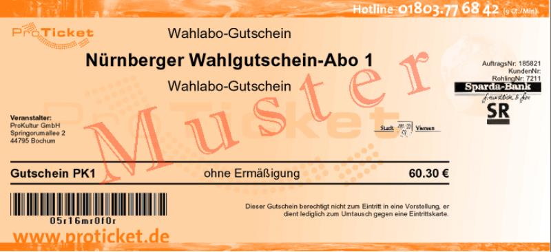 Wahlabo-Gutschein Nürnberger Wahlgutschein-Abo 1