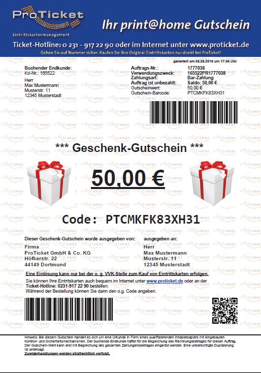 Print@Home-Gutschein