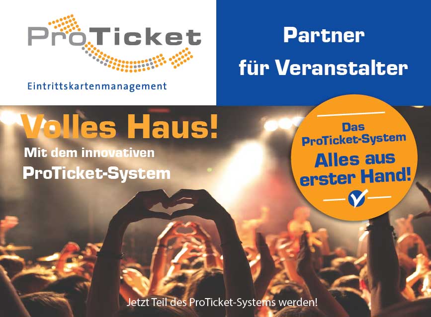 Abbildung eines ProTicket Infoblattes für Veranstalter