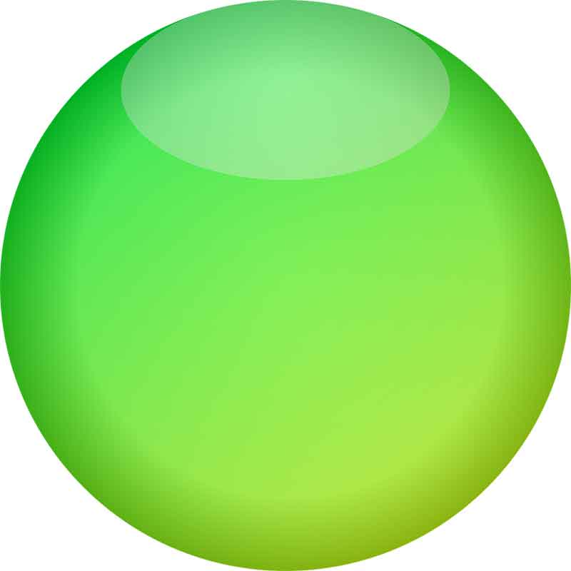 Abbildung einer grünen Kugel