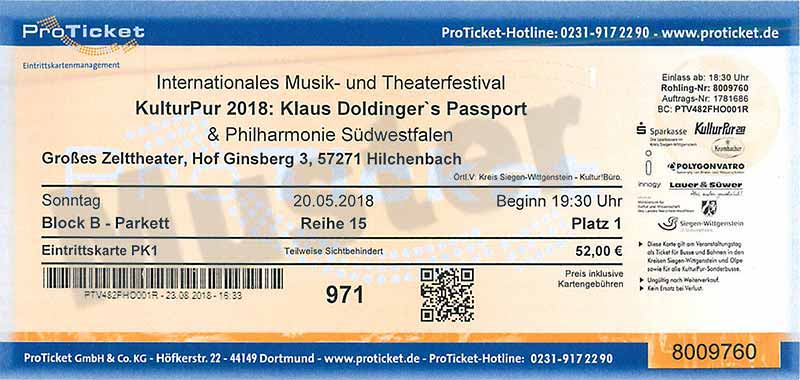 ProTicket-Eintrittskarte | KulturPur 2018
